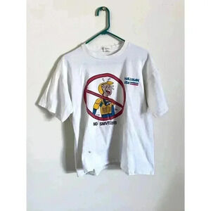 Vintage Hallman USA No Snivelers Motorcycle Racing Men’s White T Shirt XL